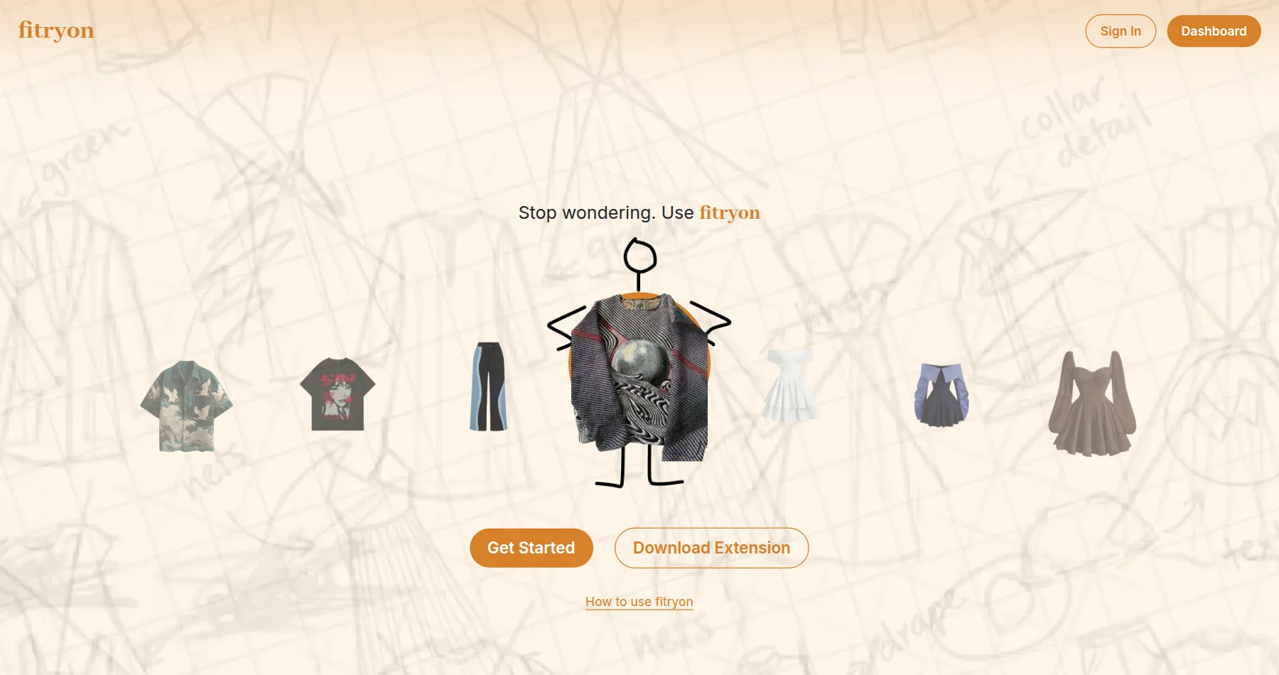 Preview of the FitTryOn virtual fitting room
